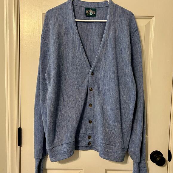 Vintage Jantzen V-Neck Button-Down Cardigan Sweater - Picture 1 of 7